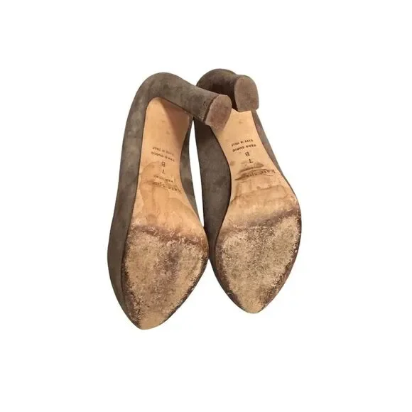 Kate Spade NY Women's Suede Platform Pumps Brown Size 8 - Picture 9 of 9